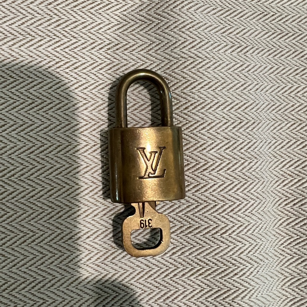 Louis Vuitton Brass Padlock with Key
